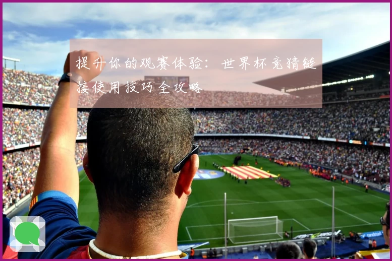 提升你的观赛体验：世界杯竞猜链接使用技巧全攻略